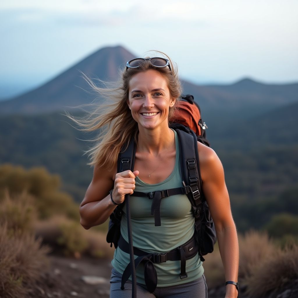 Retrato de Elena, guía experta en las Islas Canarias